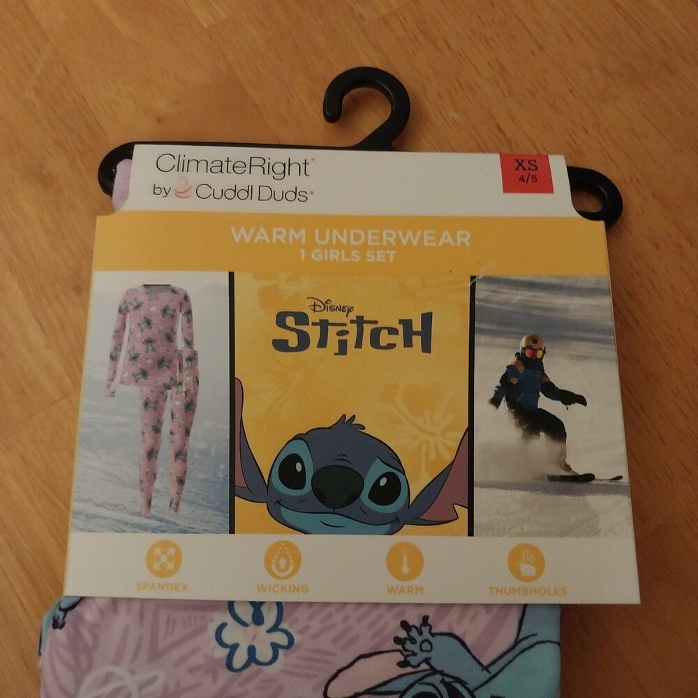 Cuddl Duds Disney Stitch Thermal Set